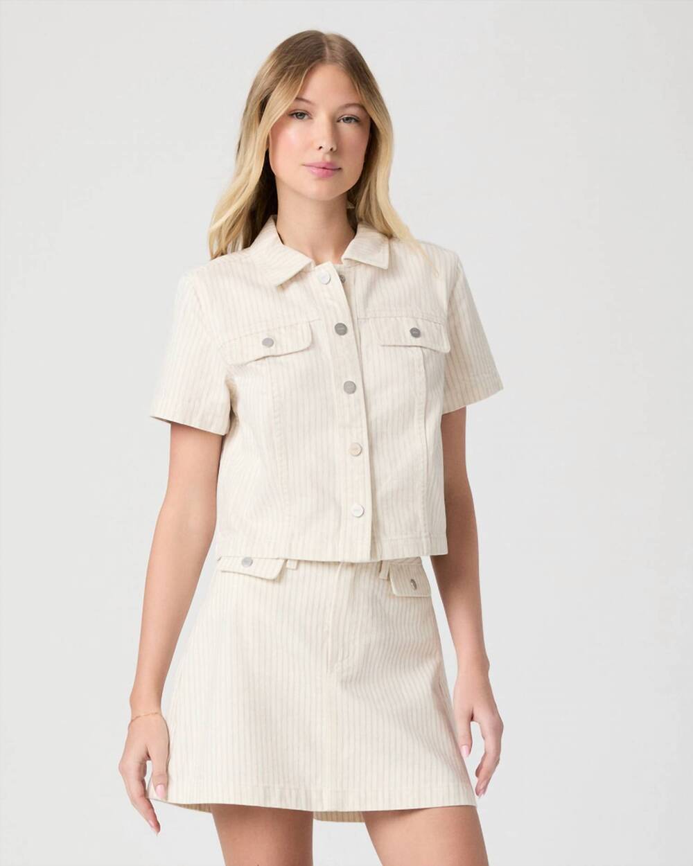 NEW PAIGE elly jacket in tonal stripe